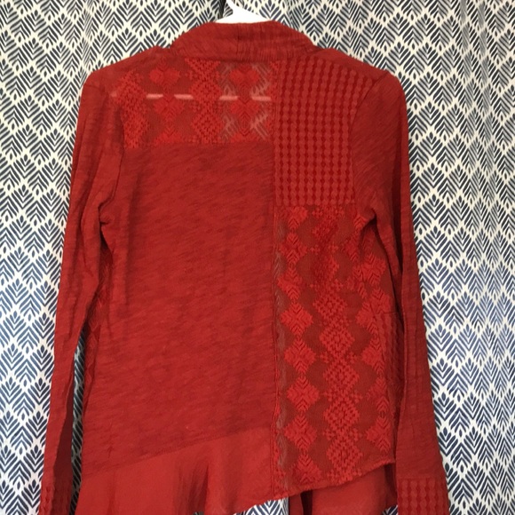 🎉HP🎉Anthropologie Orange Cardigan - Picture 6 of 8